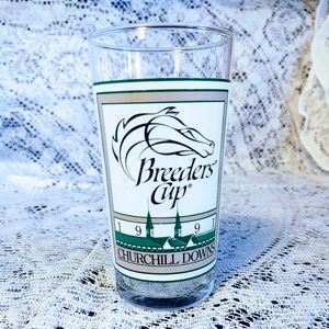 COLLECTIBLE BREEDERS CUP 1991 CHURCHILL DOWNS OFFICIAL COLLECTIBLE GLASS 5 1/4"